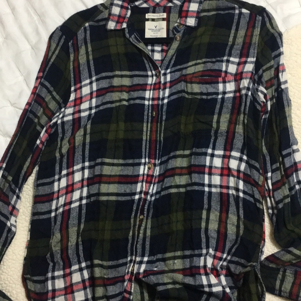 American Eagle Boyfriend Fit Blouse - Picture 3 of 3
